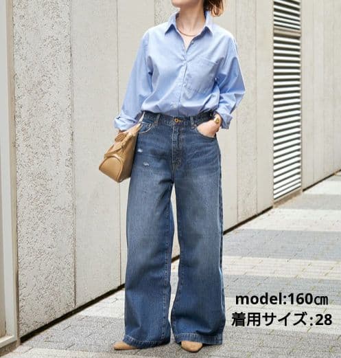 パンツ Spick and Span 5 1/2 BAGGY DENIM 28