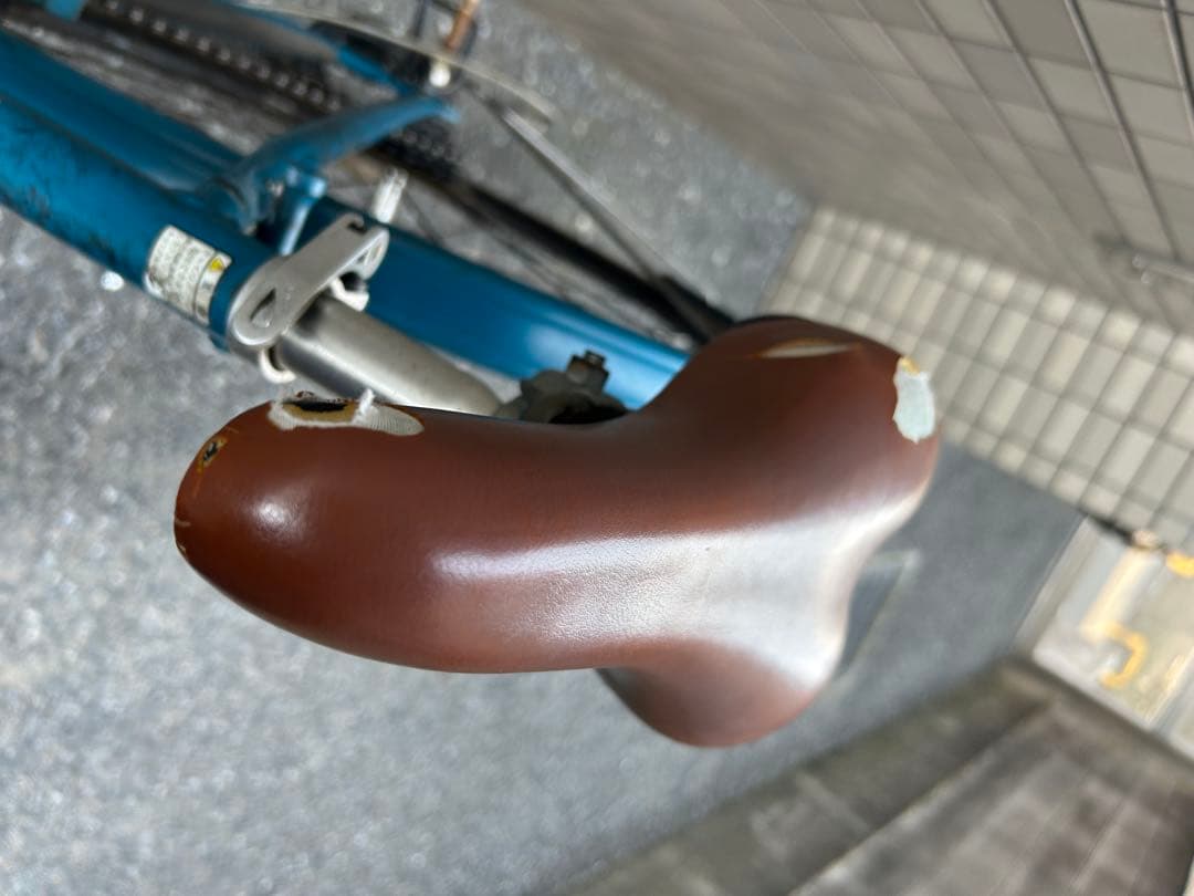 ブリヂストン　マークローザ　7s 青 クロスバイク　自転車　カゴ　受取方法注意