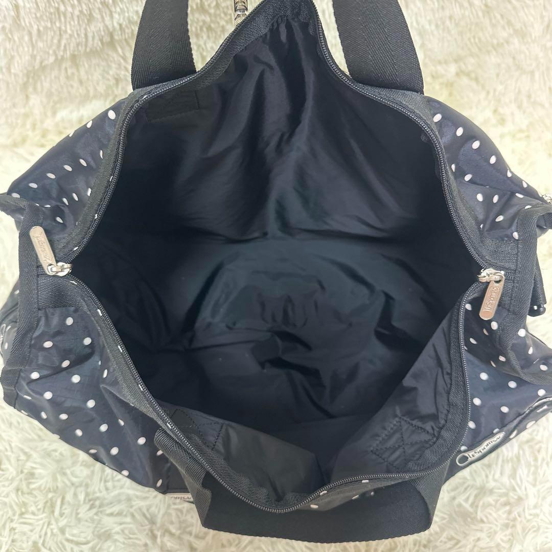 極美品 レスポートサック ボストンバッグ 2way 大容量 黒