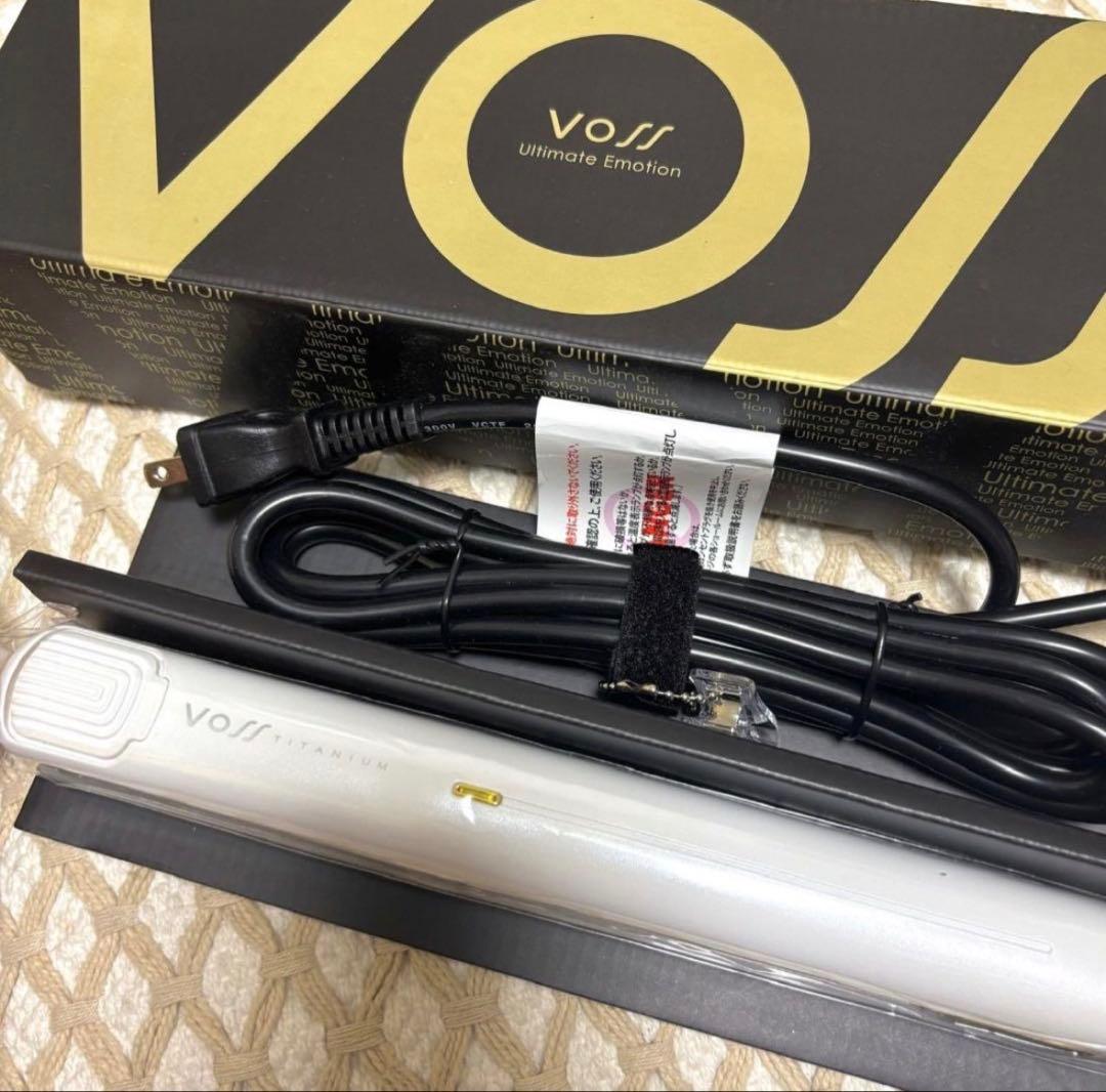 プレミアムチタンアイロン VOSS【BASIC】（M-24） パールホワイト
