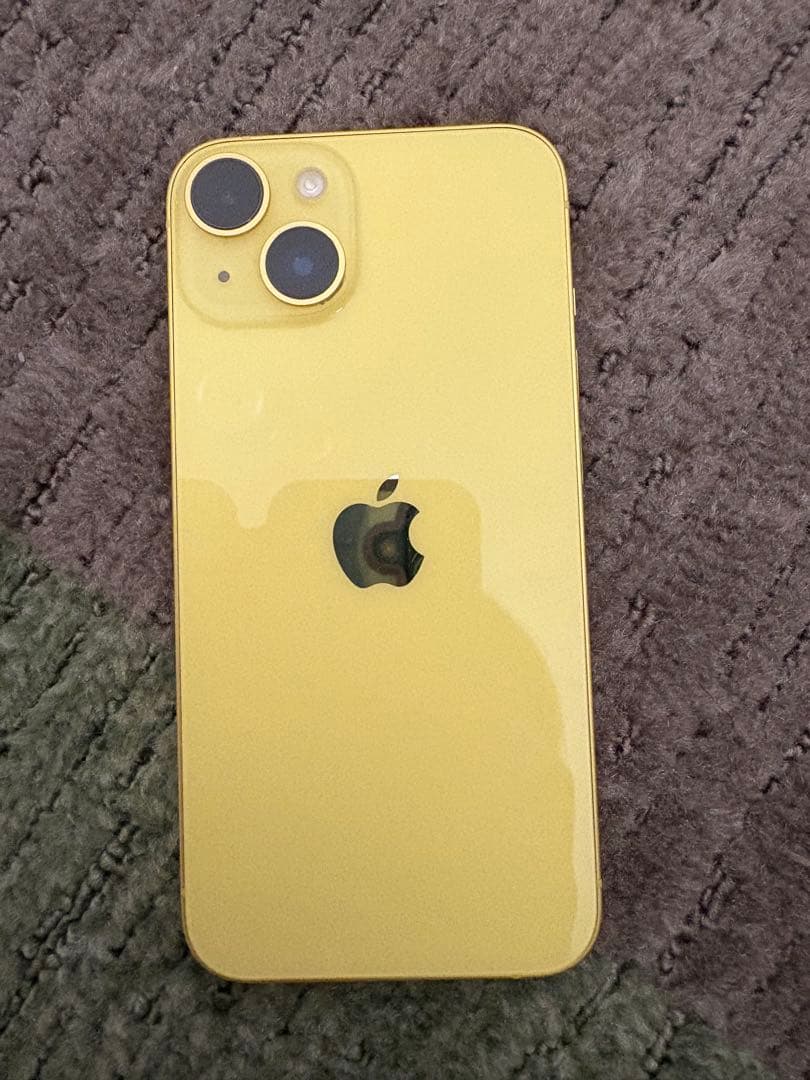 【ジューシー】Apple iPhone 14 イエロー 本体と充電ケーブル