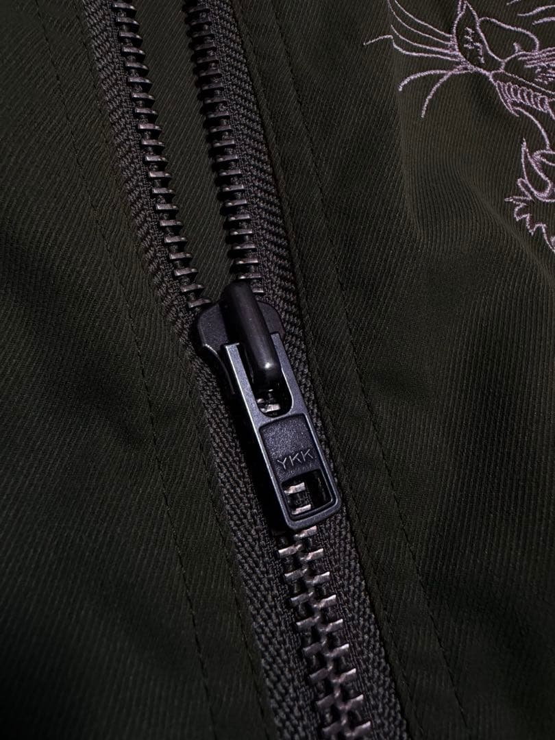 未使用近 絡繰魂 虎 日本限定 スカジャン MA-1 unisex kaki