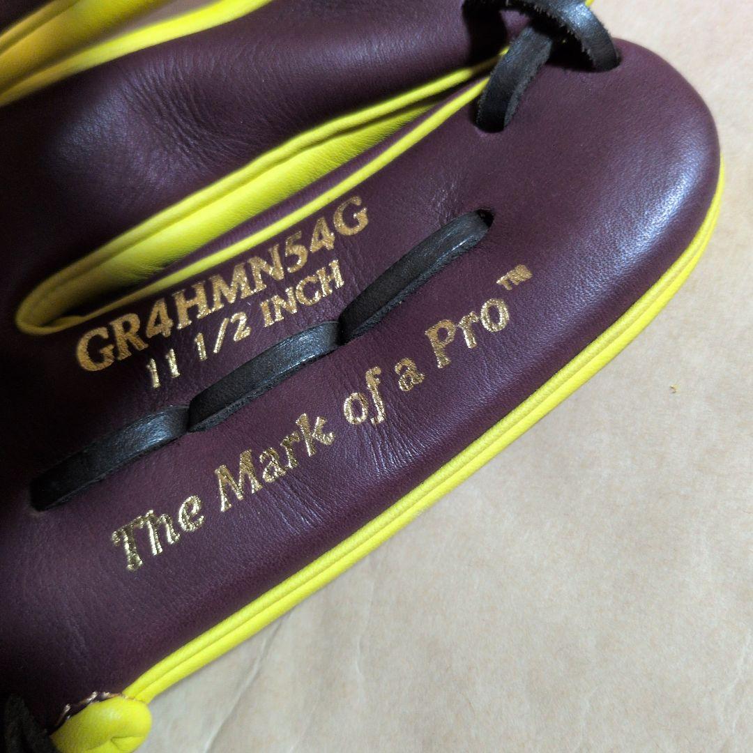 ローリングス:軟式用グラブ:右投げ:一般大人用:チョコ/イエロー:11.5インチ