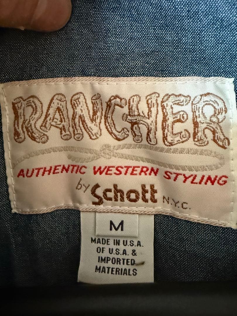 538 RANCHER Schott M mechanic JAKET レザー