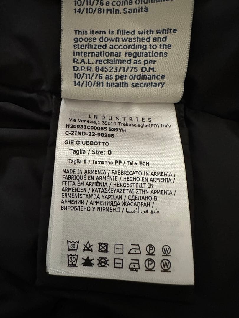 MONCLER Gie ブラック サイズ0 美品