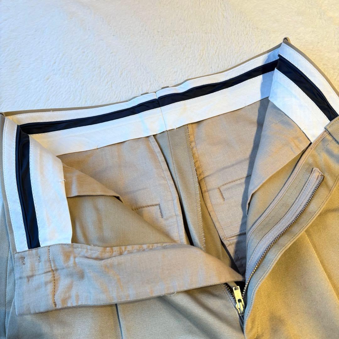 6(ROKU) コットンチノパンツ マーベルト ベージュ 34