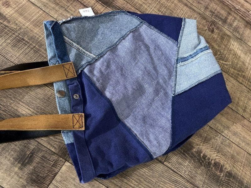 一点モノ H.R.REMAKE 解体 再構築 レザー デニム トート バッグ