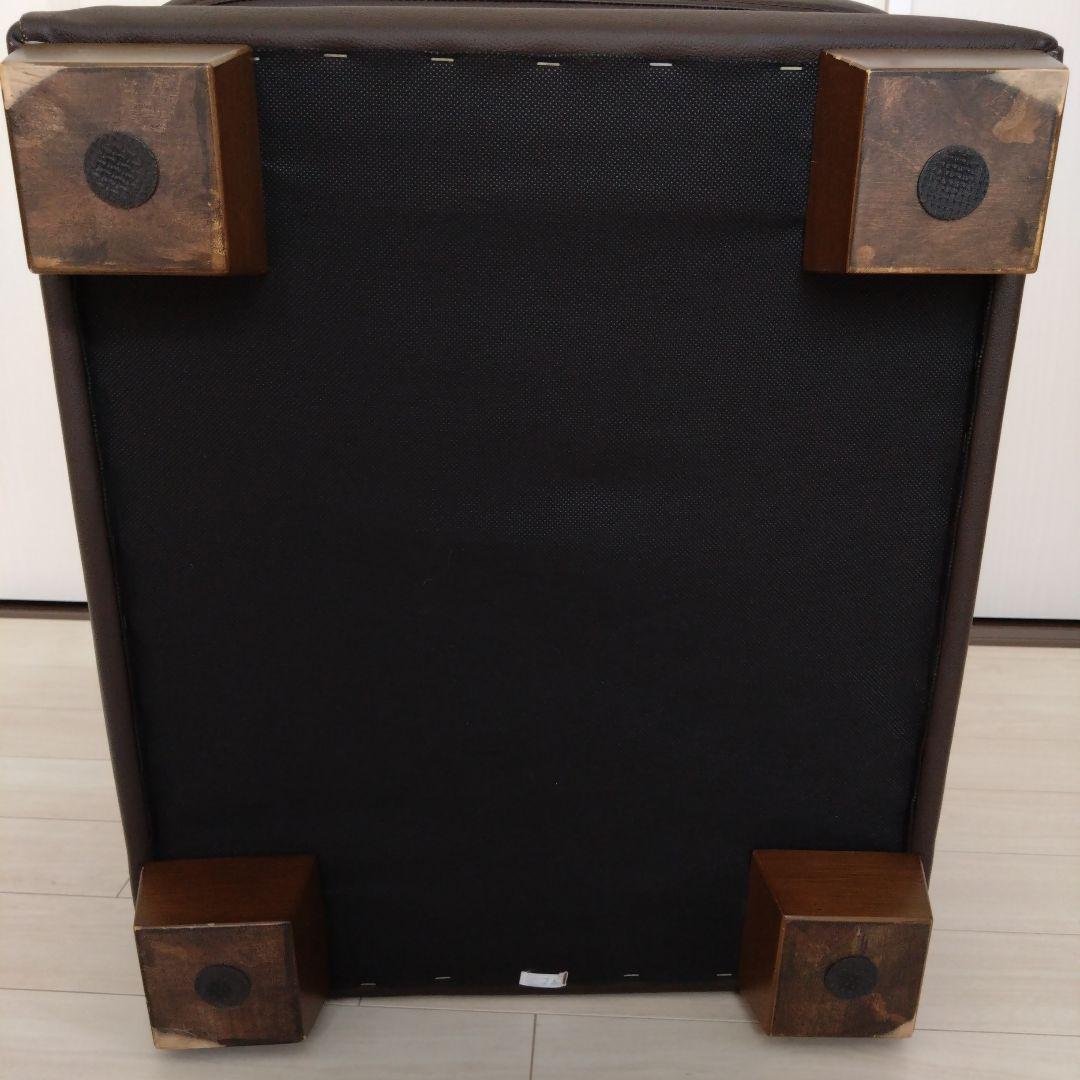 オットマン　大塚家具　革　総革張り　ダークブラウン