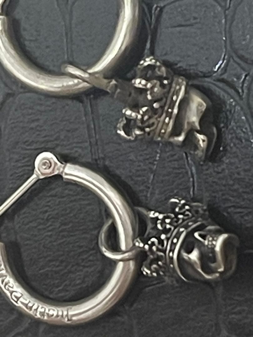 ジャスティンデイビス Justin Davis ピアス スカル 王冠 925