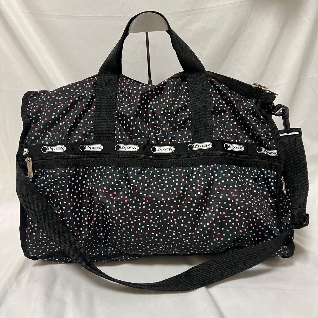 レスポートサック　ボストンバッグ　星柄　2way　ラージウィークエンダー　鍵付き