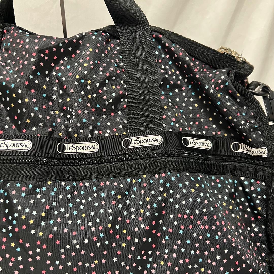 レスポートサック　ボストンバッグ　星柄　2way　ラージウィークエンダー　鍵付き