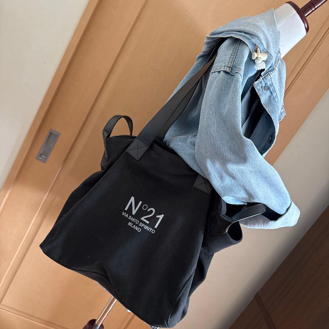N°21 ブラック トートバッグ