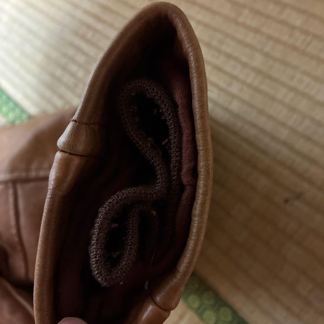 R.B.C ステアハイド シングル ライダースジャケット ブラウン 36