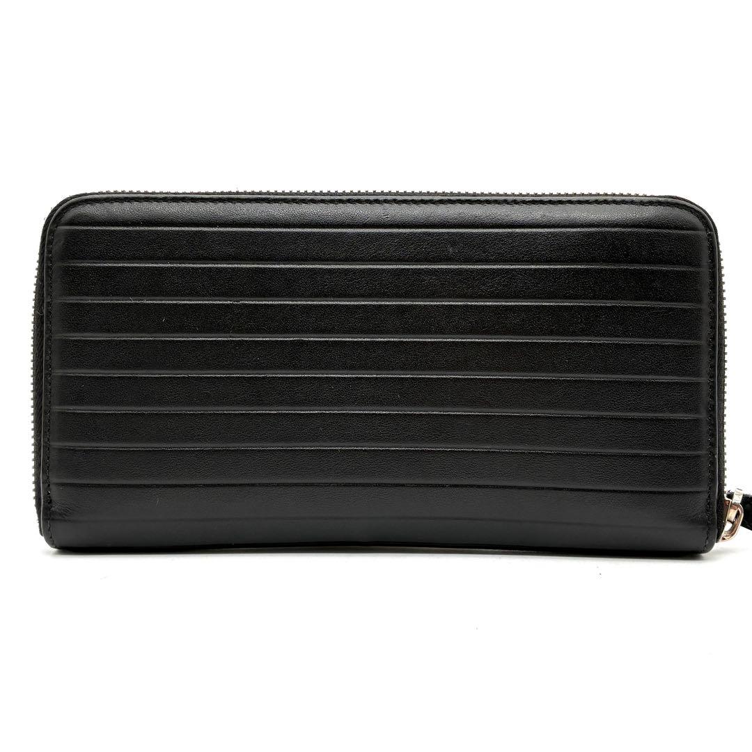 極美品 クリスチャンディオール オム 長財布 CDロゴ ラウンドジップ レザー