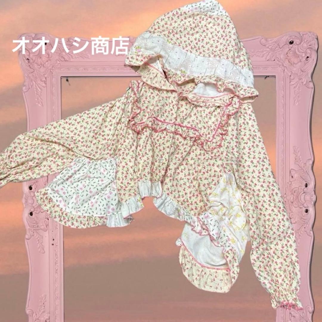 オオハシ商店　floral nel hoodie