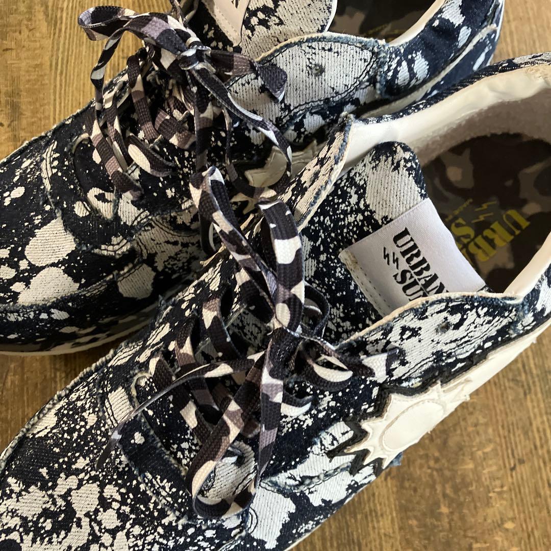 美品定価39,600円 イタリア製 URBAN SUN 迷彩スニーカー42