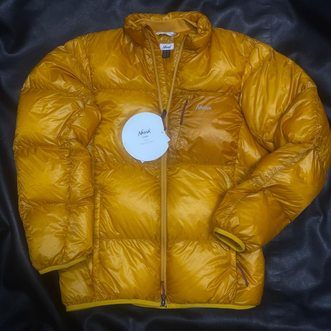 ナンガ M 新品 マウンテンロッジ ダウン ジャケット パッカブル イエロー