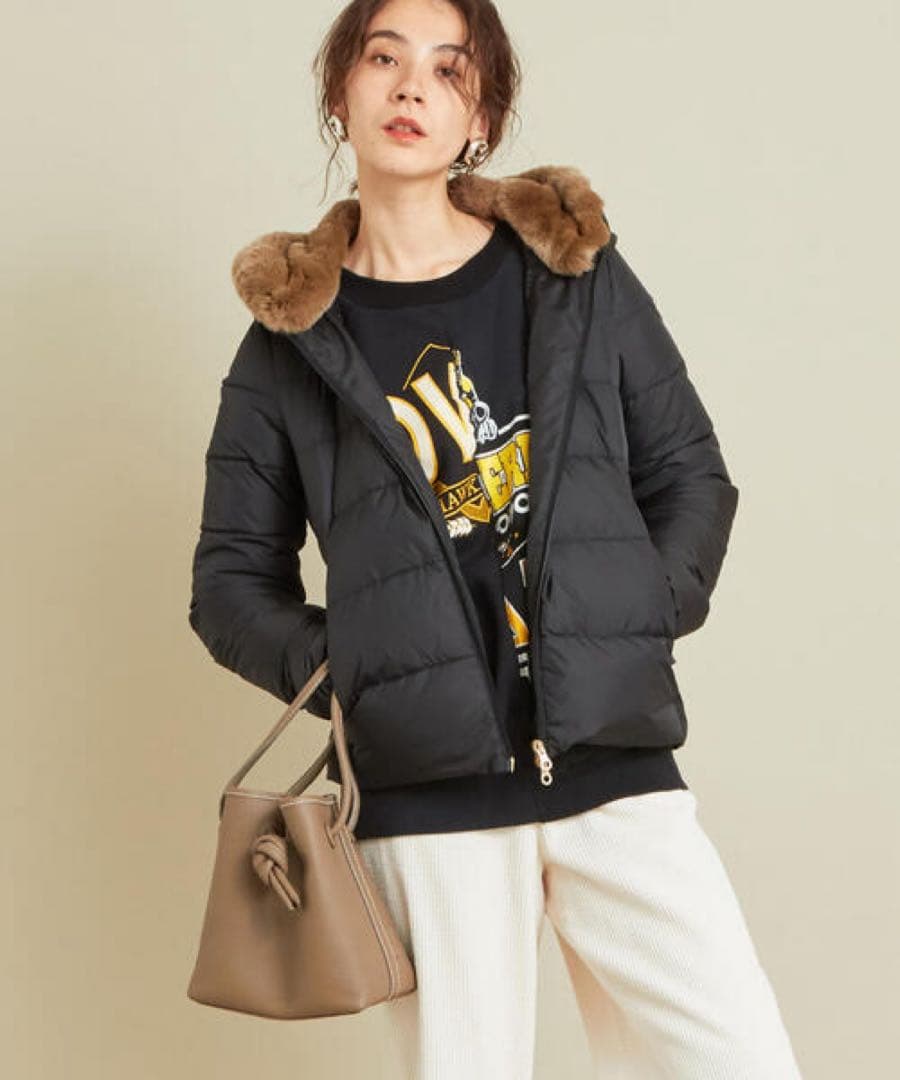 DUVETICA ROISIN ファー付きダウンジャケット