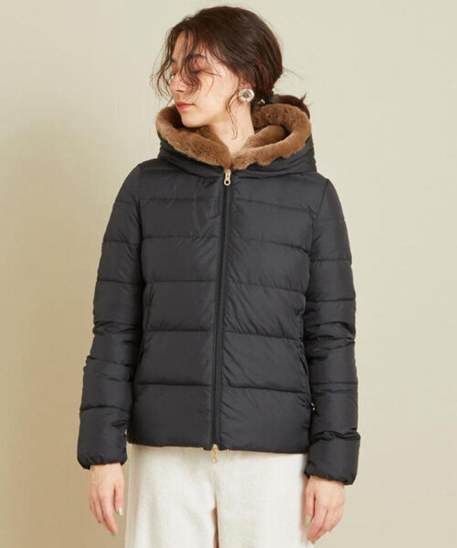 DUVETICA ROISIN ファー付きダウンジャケット