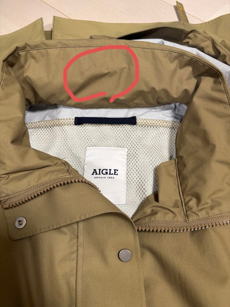AIGLE AIGLE 透湿防水ジブルライディングコート　サイズ38