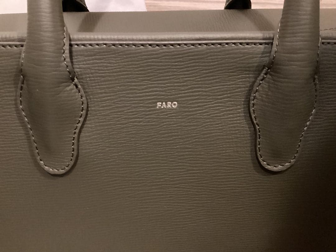 新品未使用品FARO オリーブグリーン ビジネスバッグ