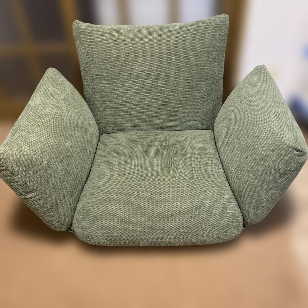 @ 引取限定　1人掛け リクライニングソファ 無印良品 フロアソファ