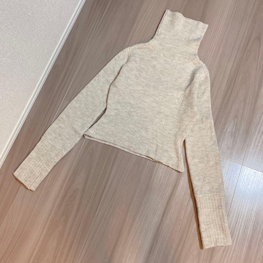 【美品】andmary Lara knit tops アンドマリー ベージュ