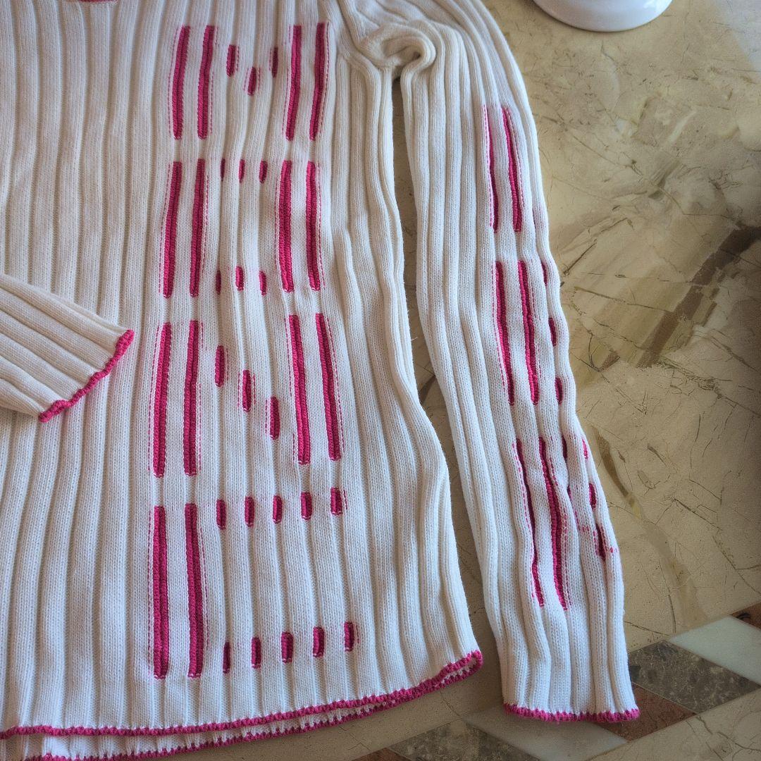 美品　モンクレール　リブ編み長袖セーター