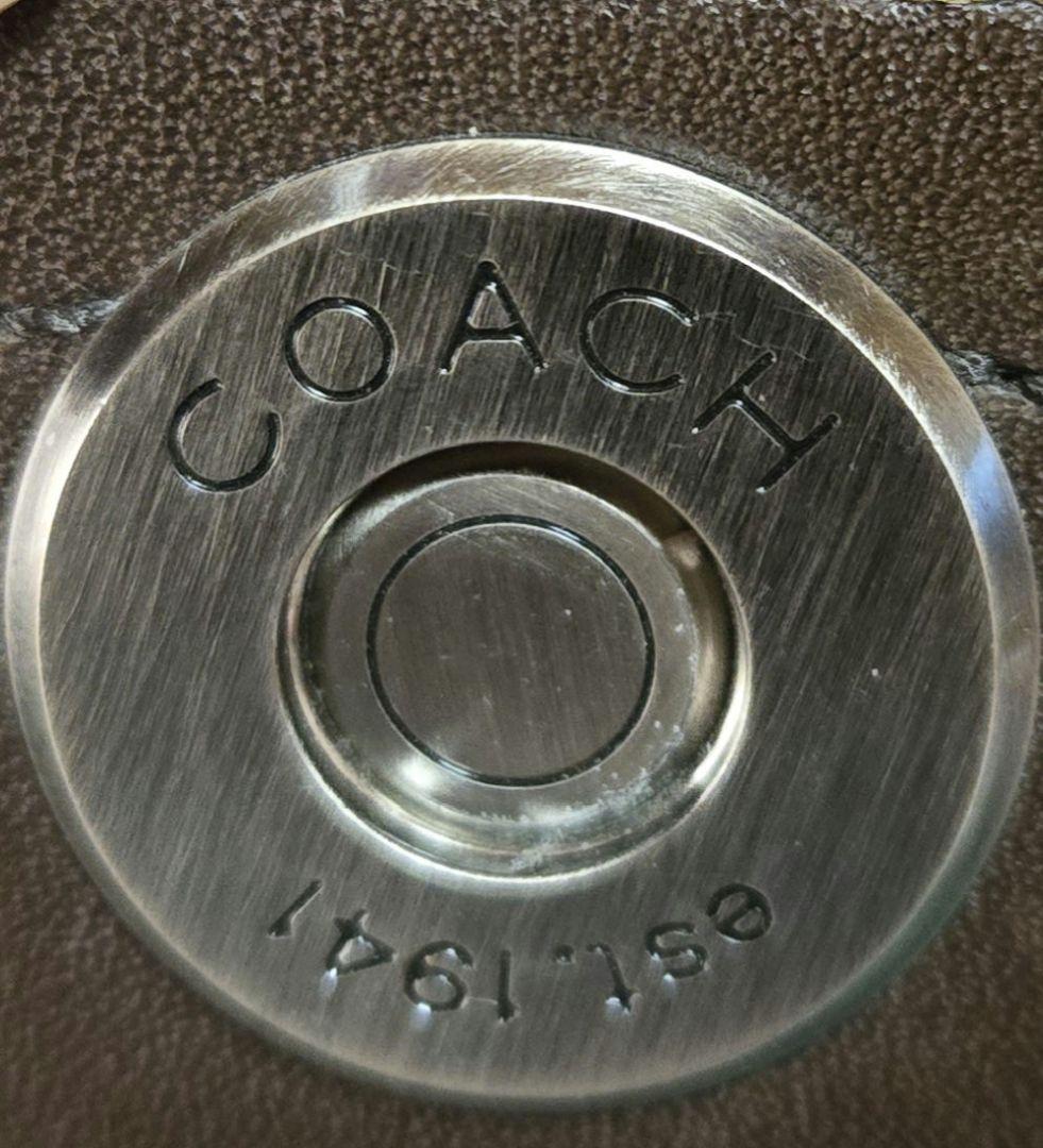 Coach ダークブラウン メッセンジャーバッグ