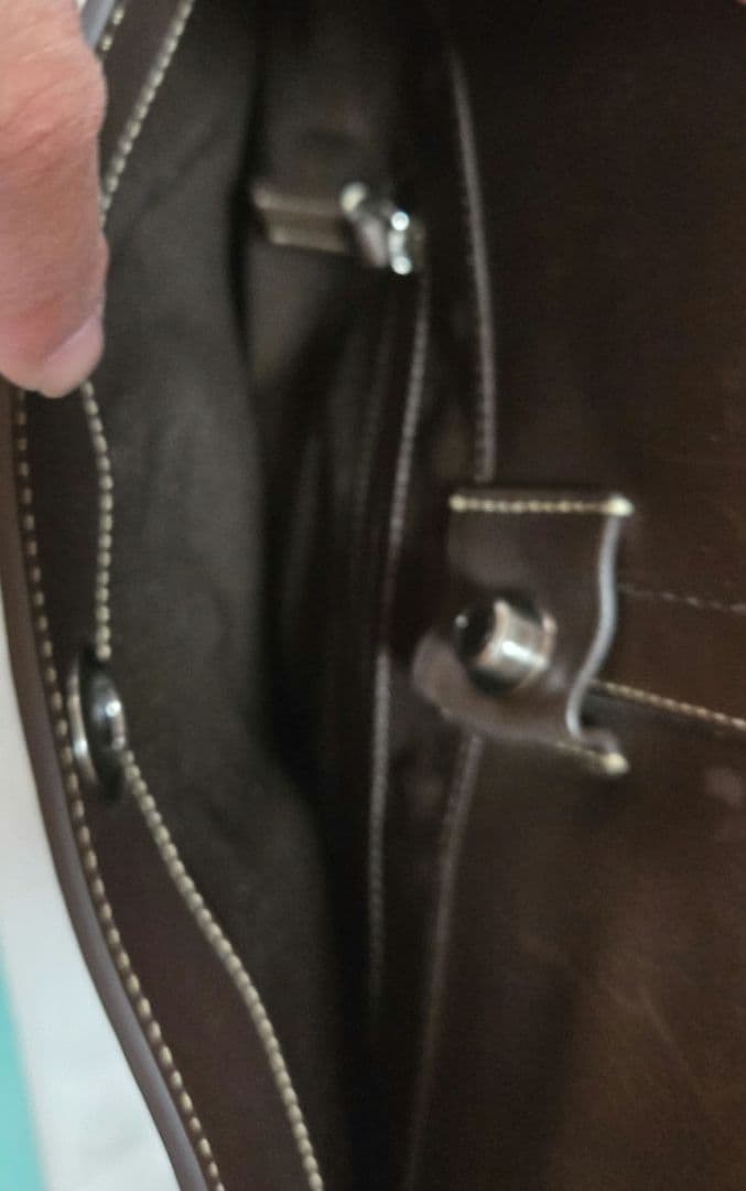 Coach ダークブラウン メッセンジャーバッグ