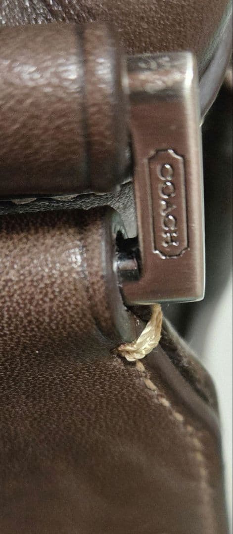 Coach ダークブラウン メッセンジャーバッグ