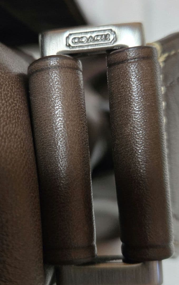 Coach ダークブラウン メッセンジャーバッグ
