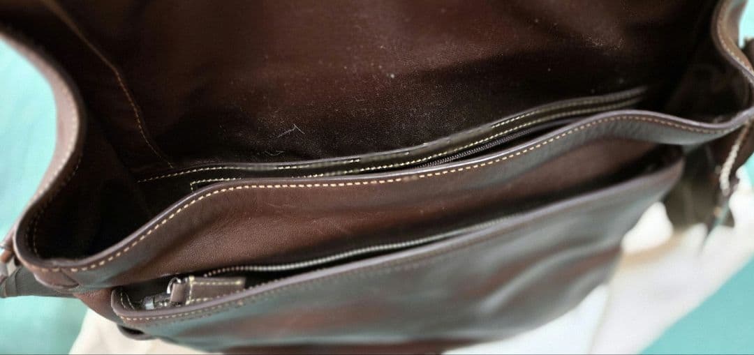 Coach ダークブラウン メッセンジャーバッグ