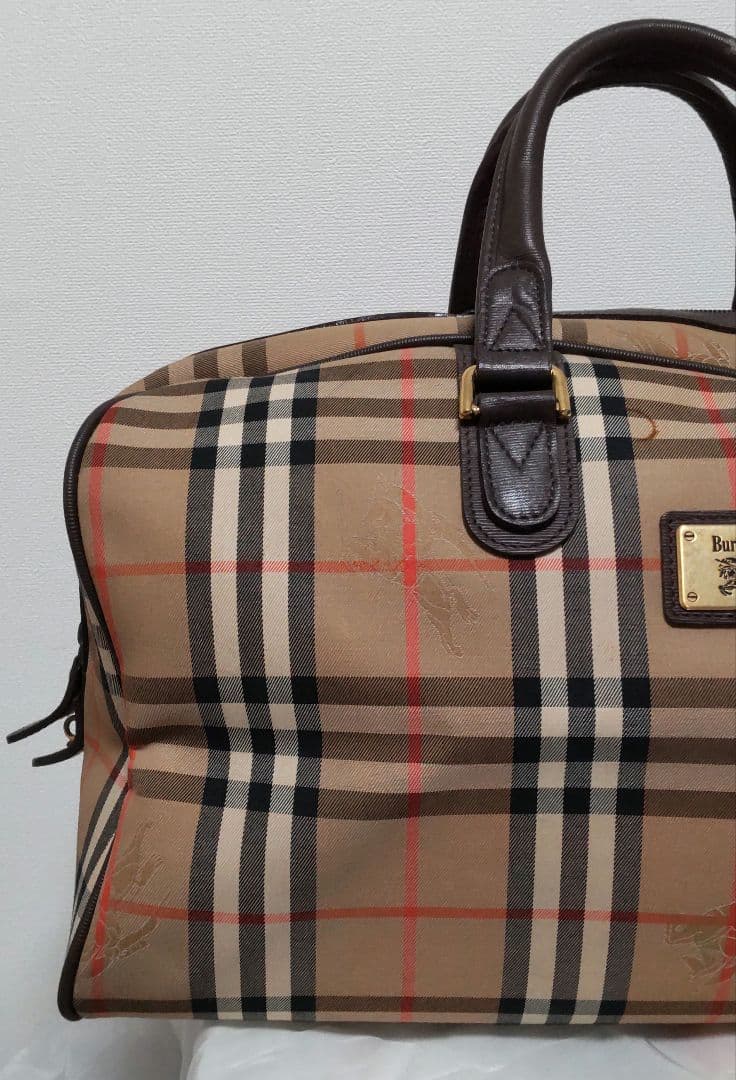 BURBERRY　バーバリー ノバチェック　ボストンバッグ