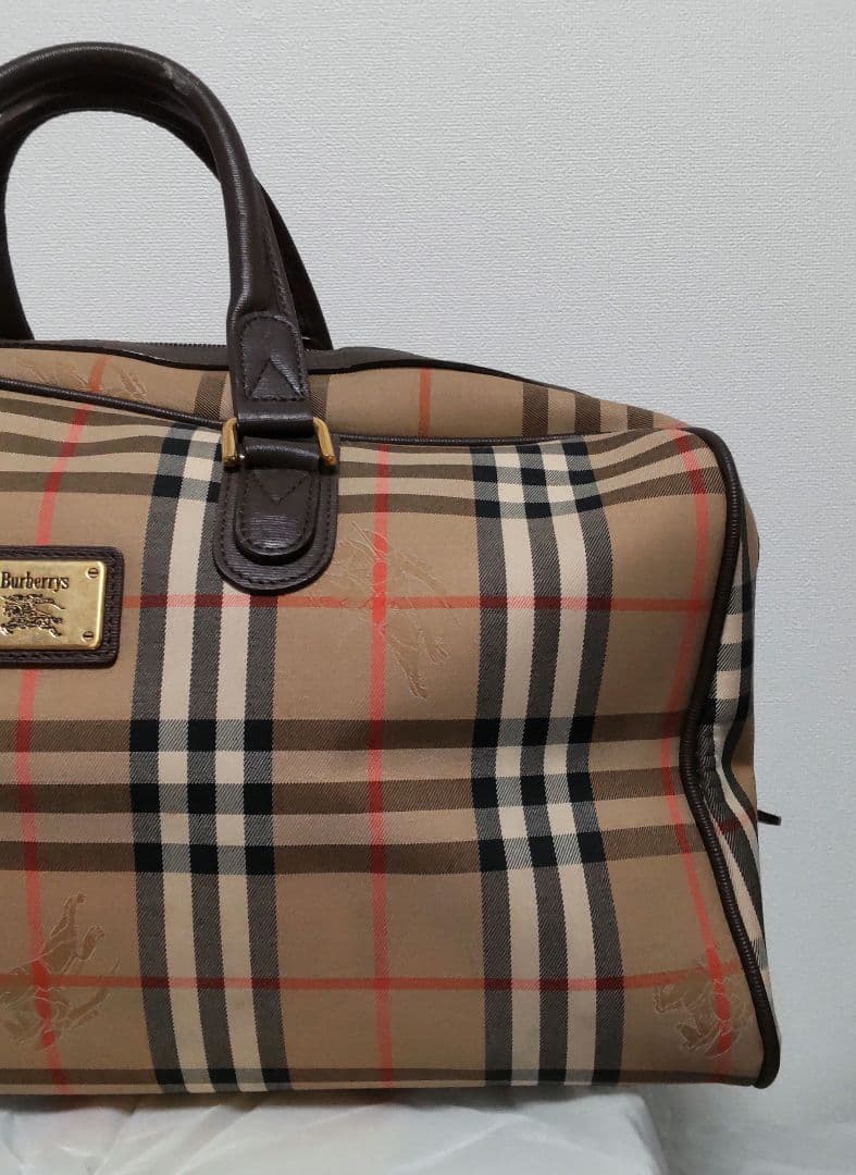 BURBERRY　バーバリー ノバチェック　ボストンバッグ