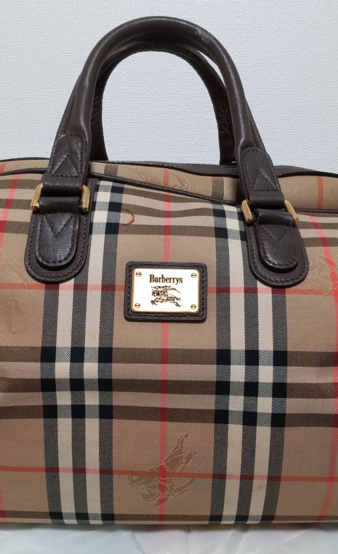 BURBERRY　バーバリー ノバチェック　ボストンバッグ