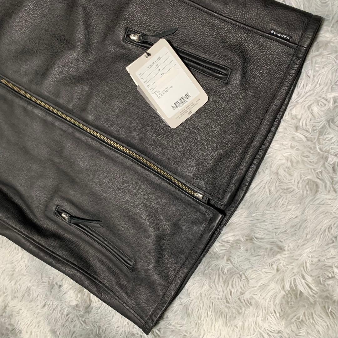 新品 4L KADOYA カドヤ レザージャケット シングルライダース バイク