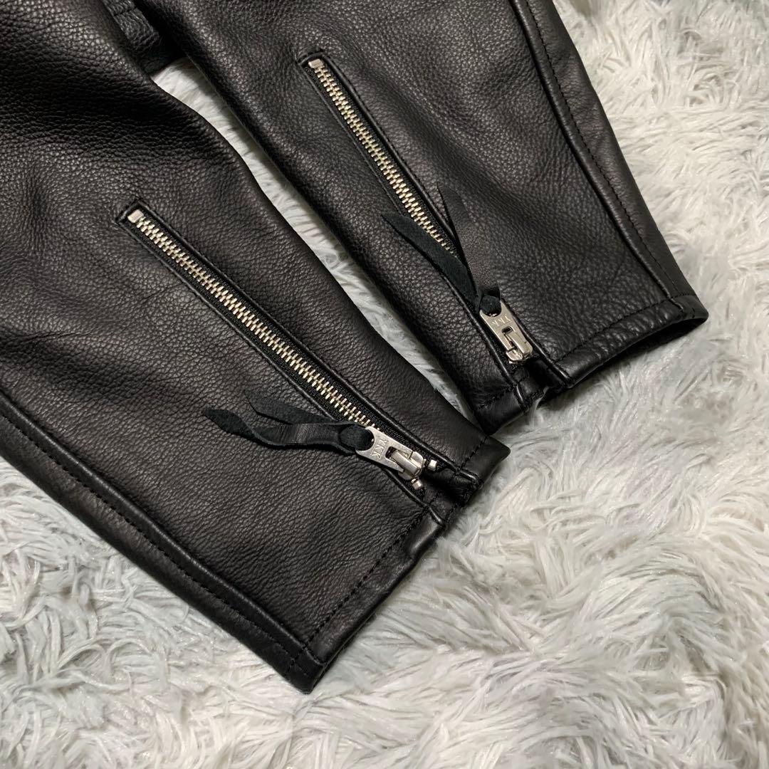 新品 4L KADOYA カドヤ レザージャケット シングルライダース バイク