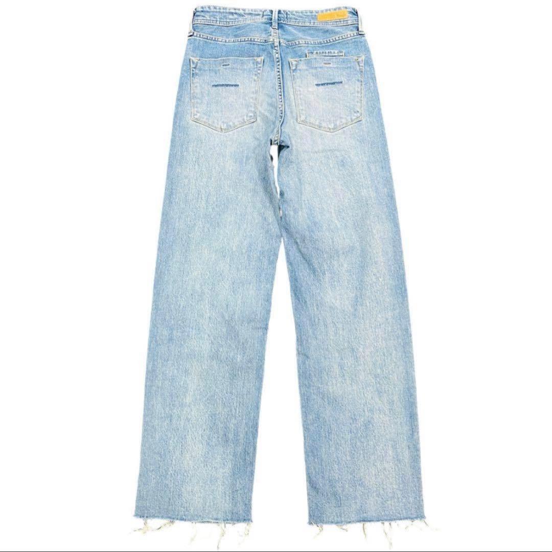 美品 YANUK ヤヌーク LEA ローライズ カットオフ サイズ23