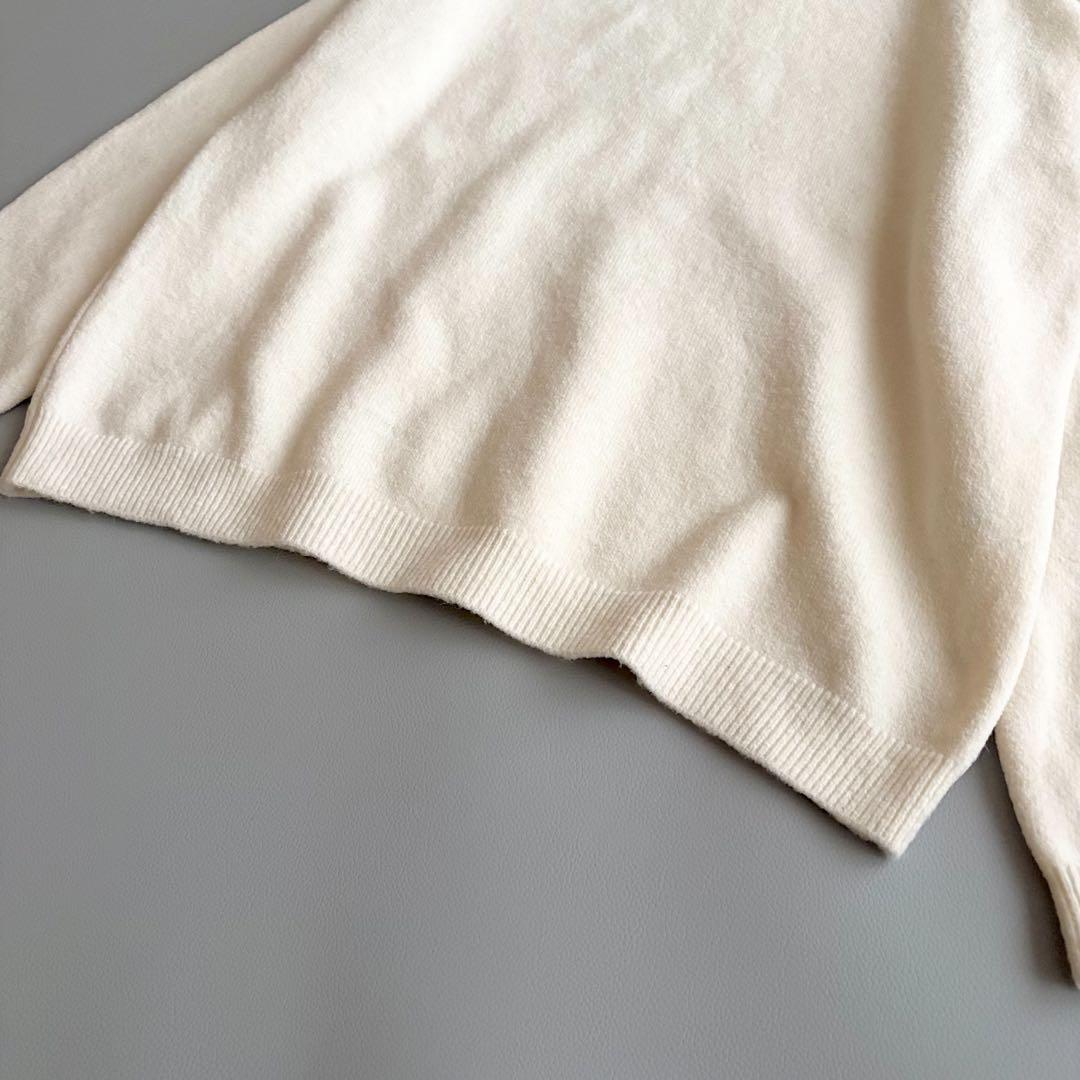 美品✨Drawer ドゥロワー アルパカ クルーネックニット セーター 白 1