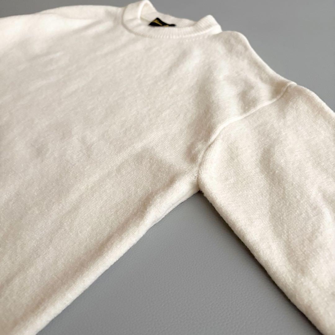 美品✨Drawer ドゥロワー アルパカ クルーネックニット セーター 白 1