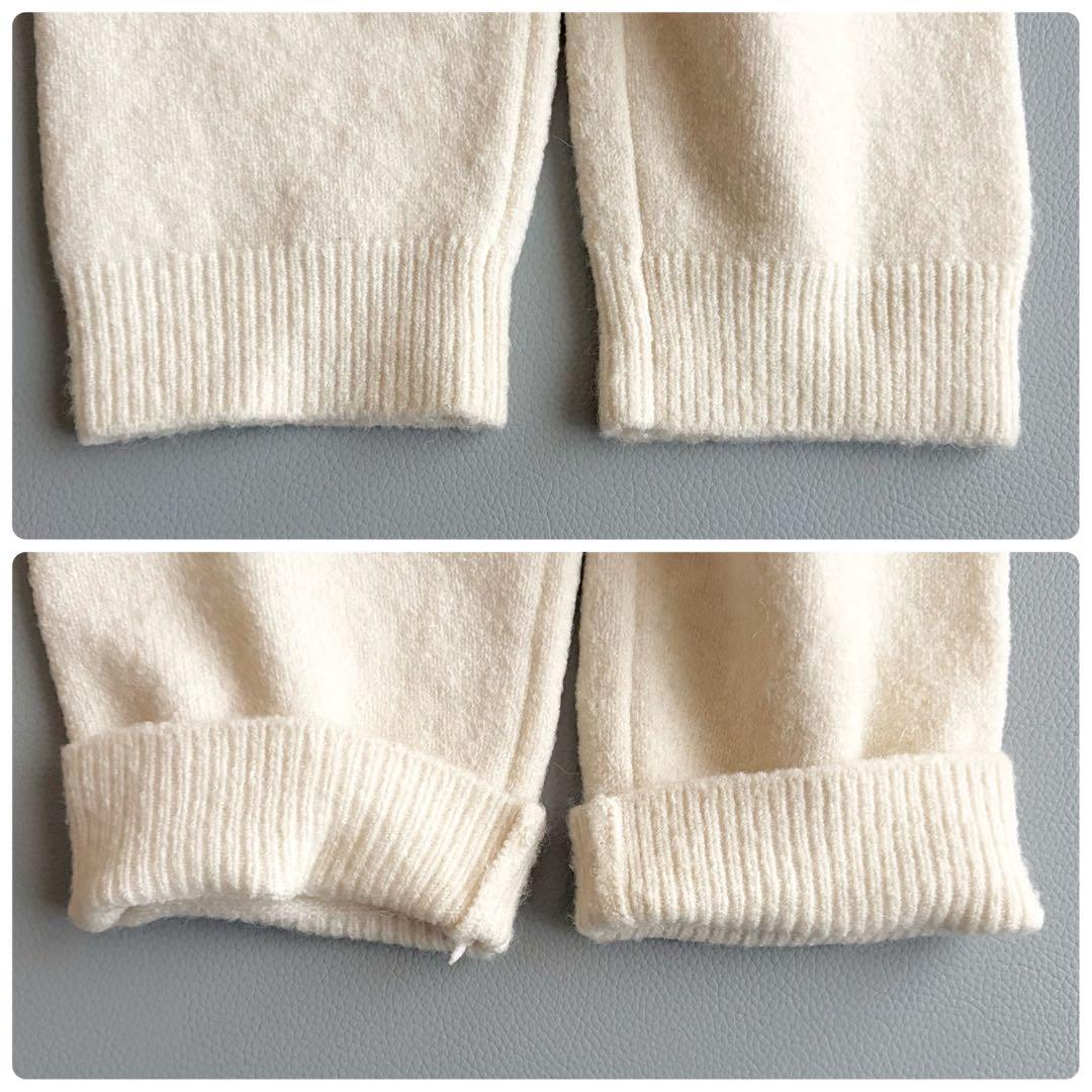 美品✨Drawer ドゥロワー アルパカ クルーネックニット セーター 白 1