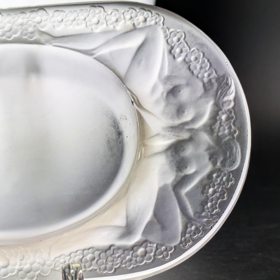 ルネ・ラリック初期作 Médicis 1924 葡萄と裸婦文 フロスト加工お買得