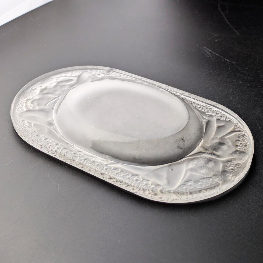 ルネ・ラリック初期作 Médicis 1924 葡萄と裸婦文 フロスト加工お買得