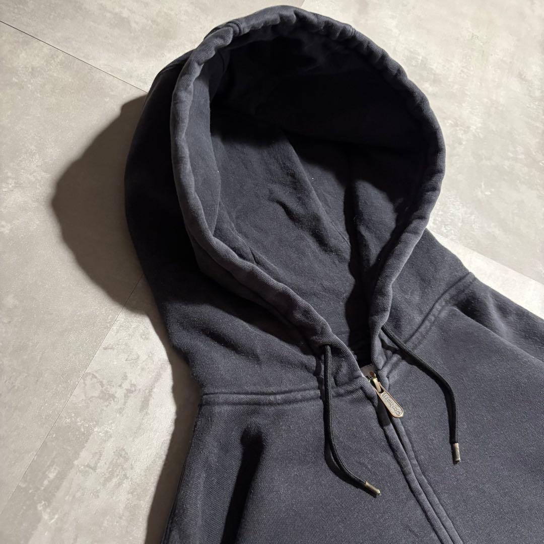 カーハート carhartt パーカー　フルジップ　サンフェード　ブラック　黒