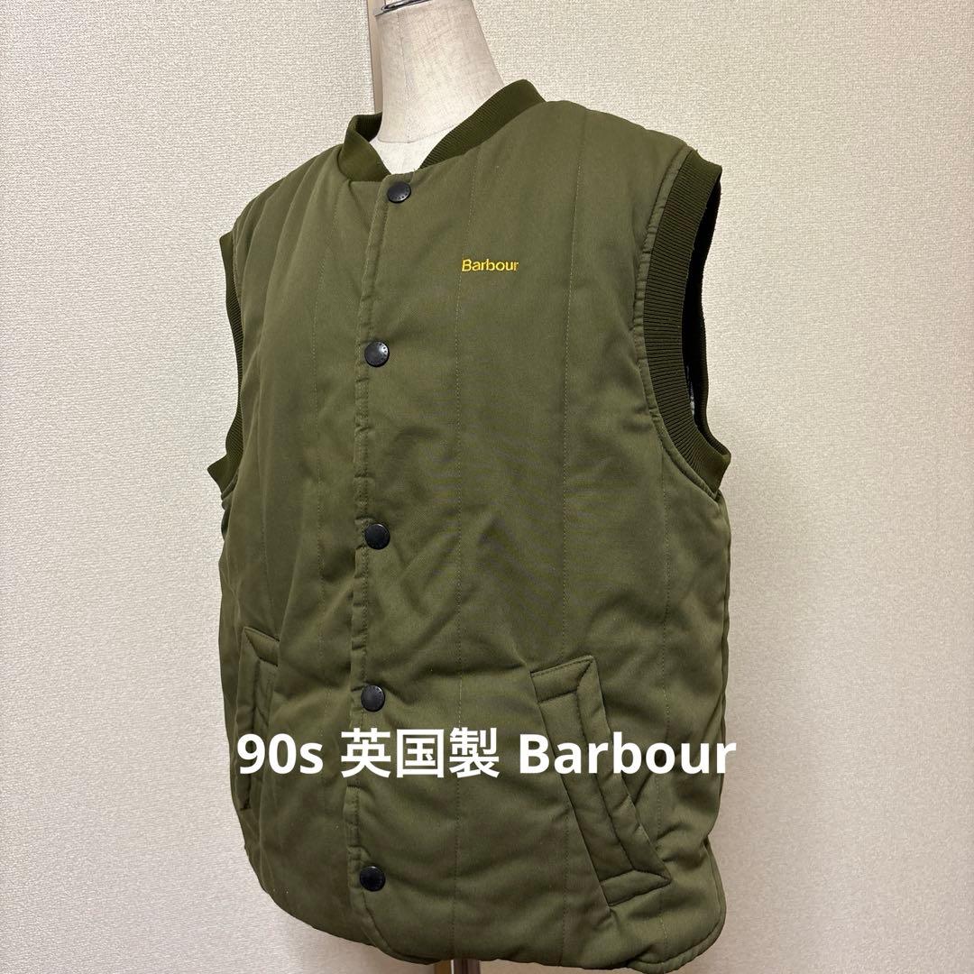 90s 英国製 Barbour TREKKER WAISTCOAT ロゴ刺繍