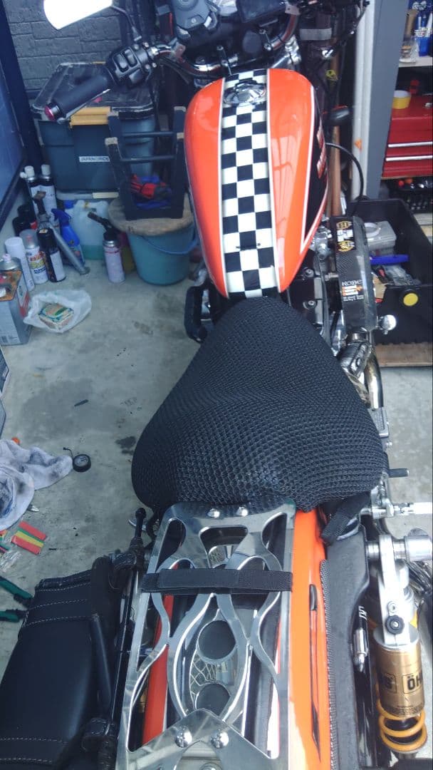 バイク用ステンレス製リアラック