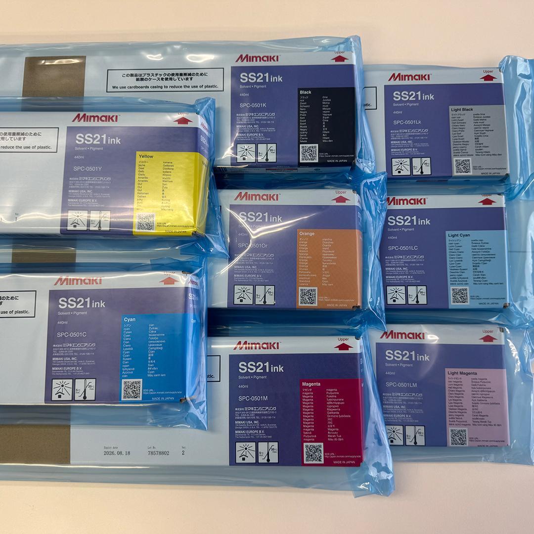 Mimaki SS21ink インクカートリッジ 8色（各1本）セット