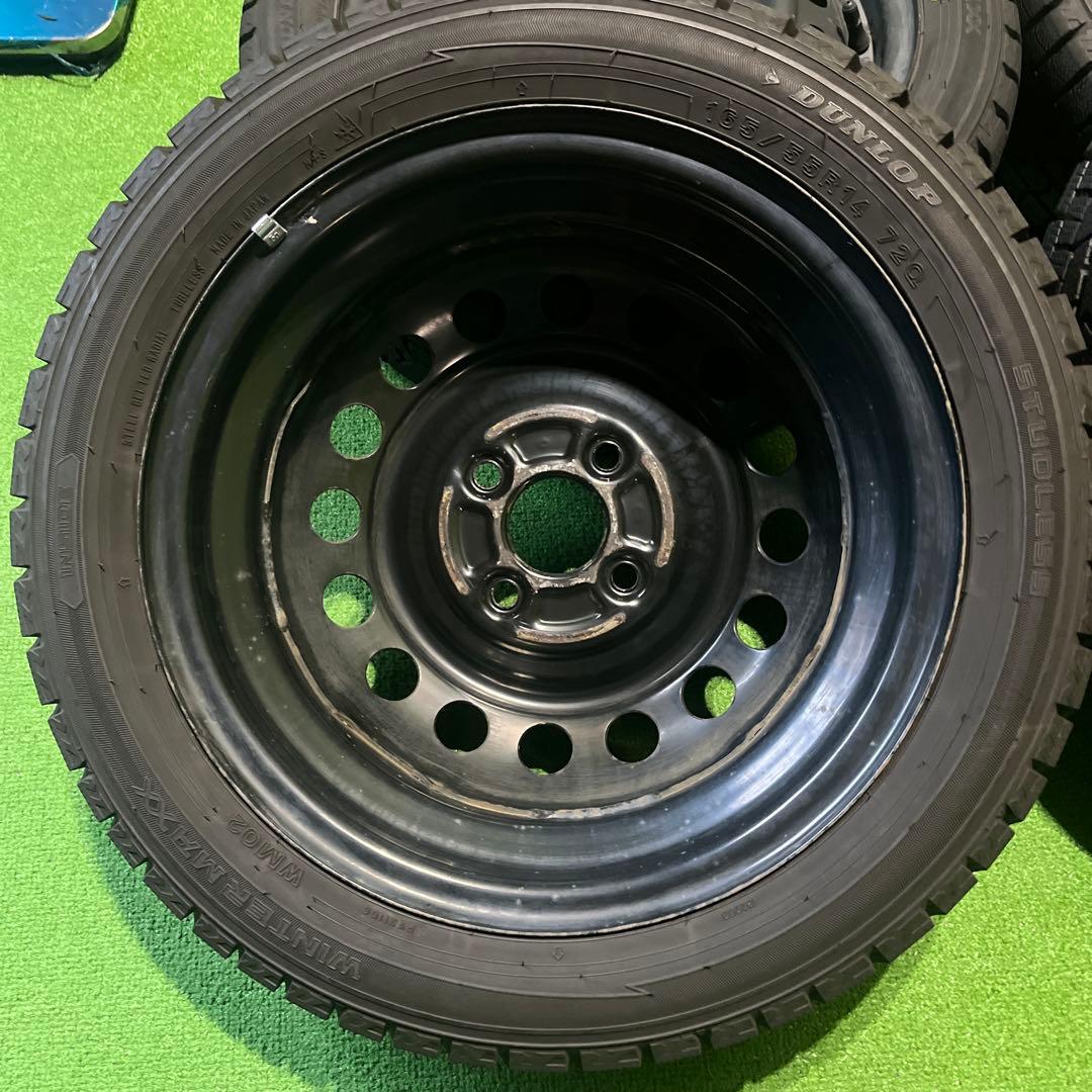 ゆずぴまま ① 2本 165/55R14 深溝スタッドレスセット！