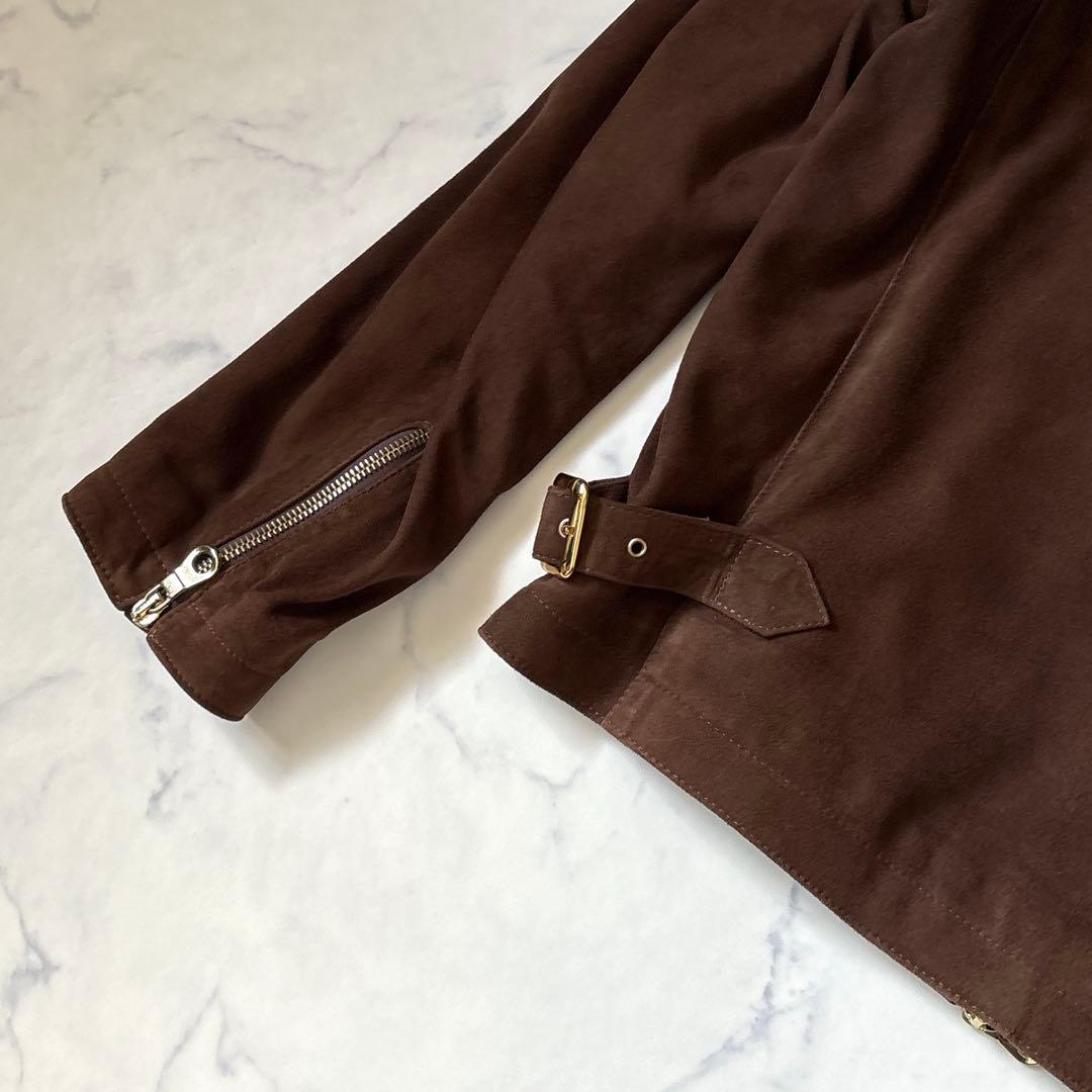 極美品！！【CINQUANTA】シングルライダースジャケット　48 ダブルジップ